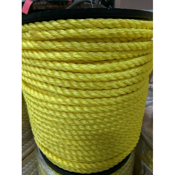 rope 3/8x 600 twistedpolypro yellow Polypropylene Ropes 